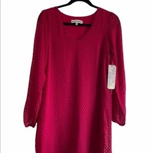 Almost Famous Red Lace Overlay Dress